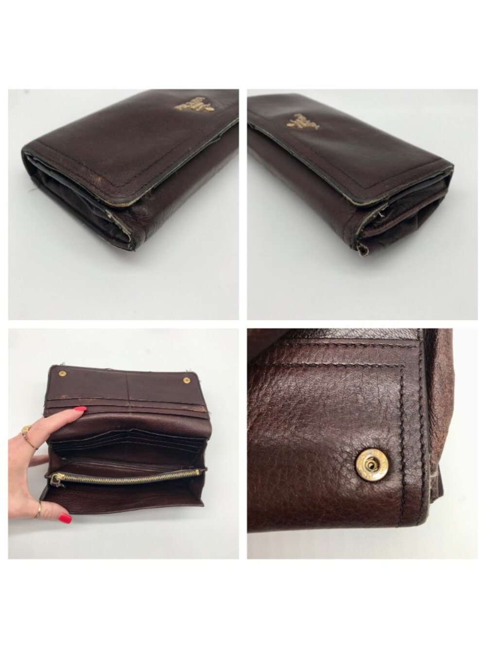 Prada Brown Cervo Leather Hobo Bag - Picture 16 of 16